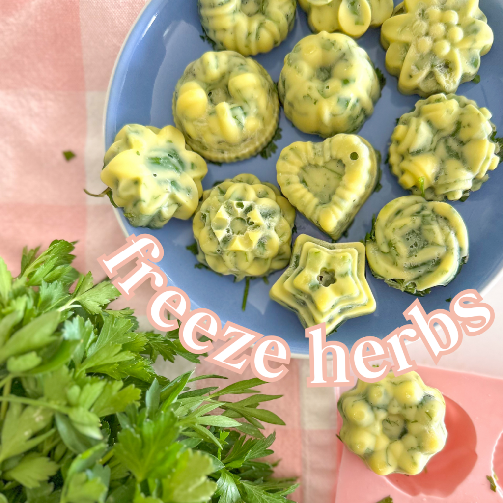 How to freeze your herbs to last much longer.